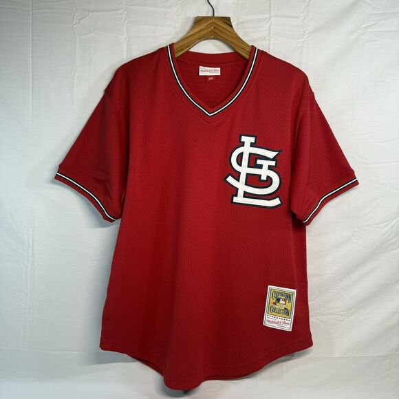 Mitchell & Ness St Louis Cardinals Ozzie Smith 1996 Pullover #1 Jersey Mens Lg - Picture 1 of 9